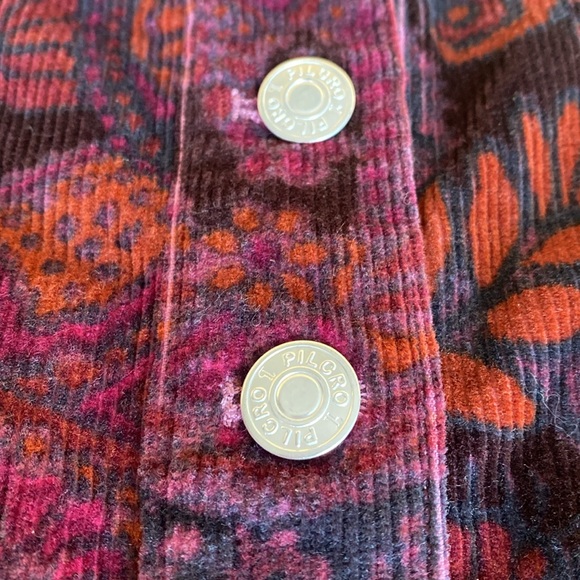 NWT Anthropologie Pilcro Floral Corduroy Button Front Mini Skirt - Picture 6 of 14